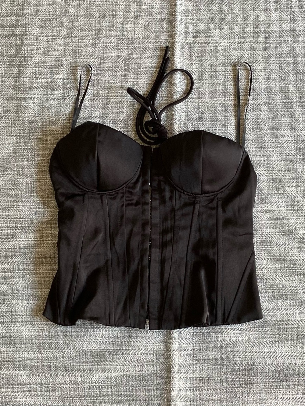 Princess Polly Afelia Strapless Corset Top Black Sz 4 - Picture 2 of 3